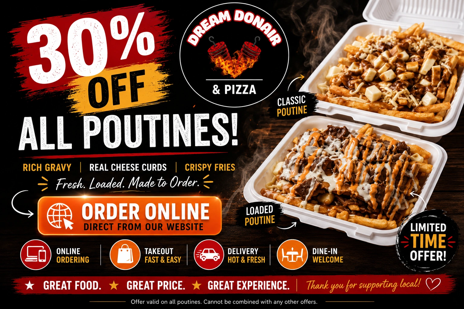 Dream Donair and Pizza special offer in Argyll, Edmonton